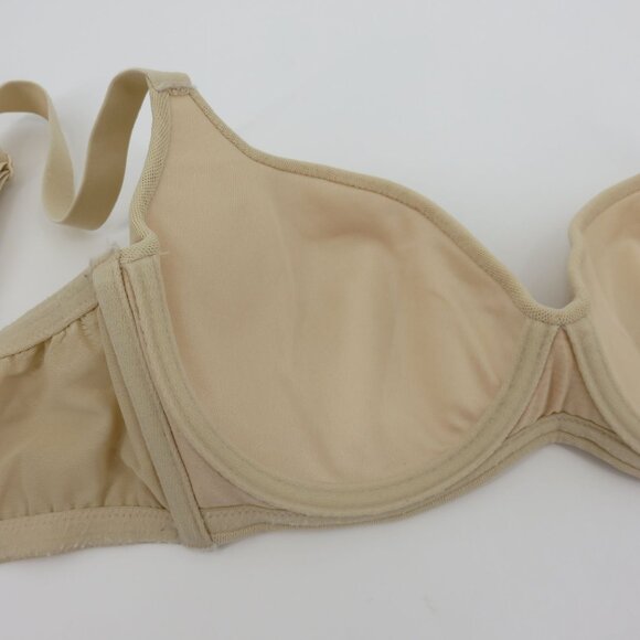 Cosabella 32D Bra NEVER 1172 Cream Beige Underwire Lined Lace Trim Mesh Overlay - Picture 9 of 16
